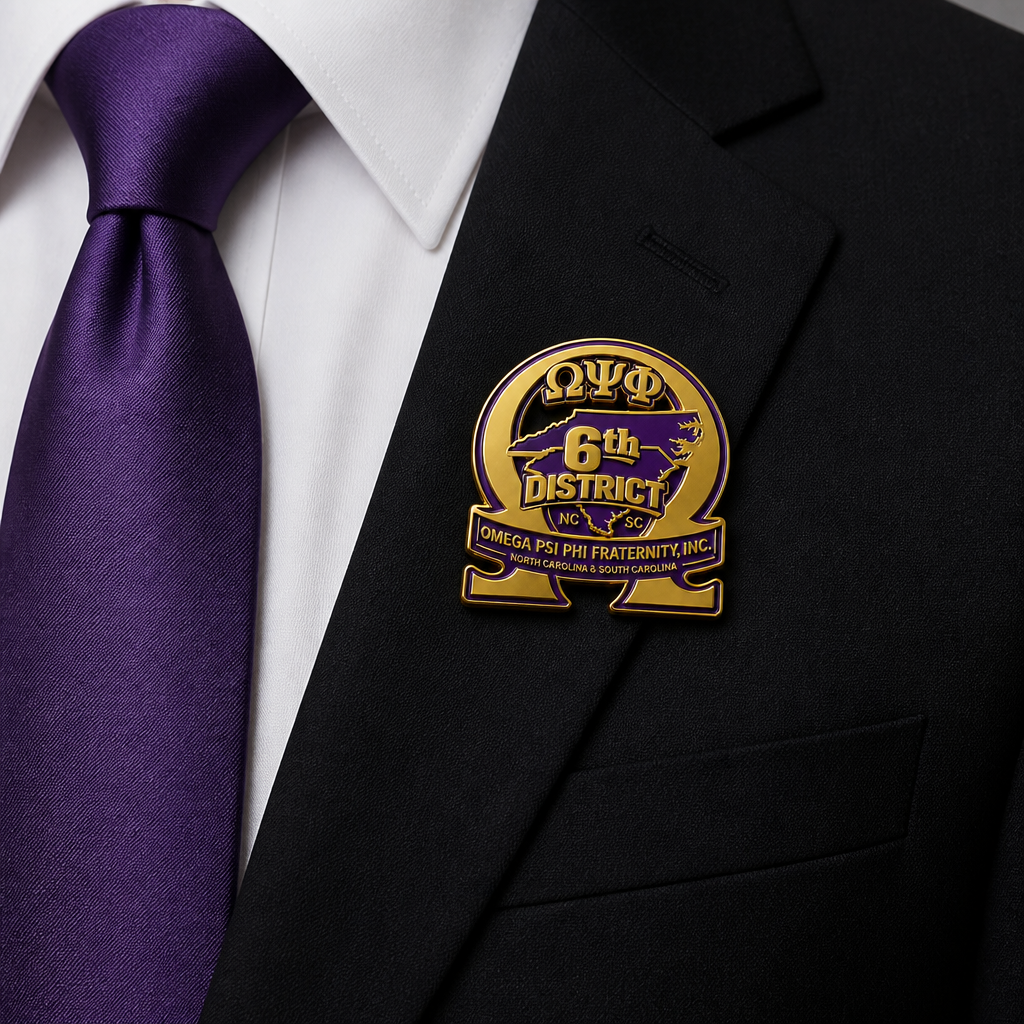 6th D Lapel Pin