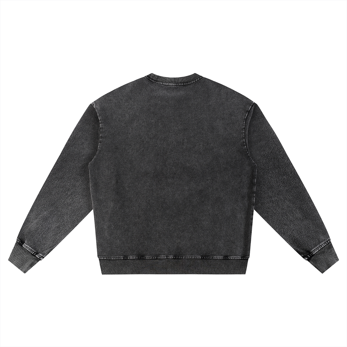 VUUHC26 Snow Wash Oversized Crewneck Sweatshirt