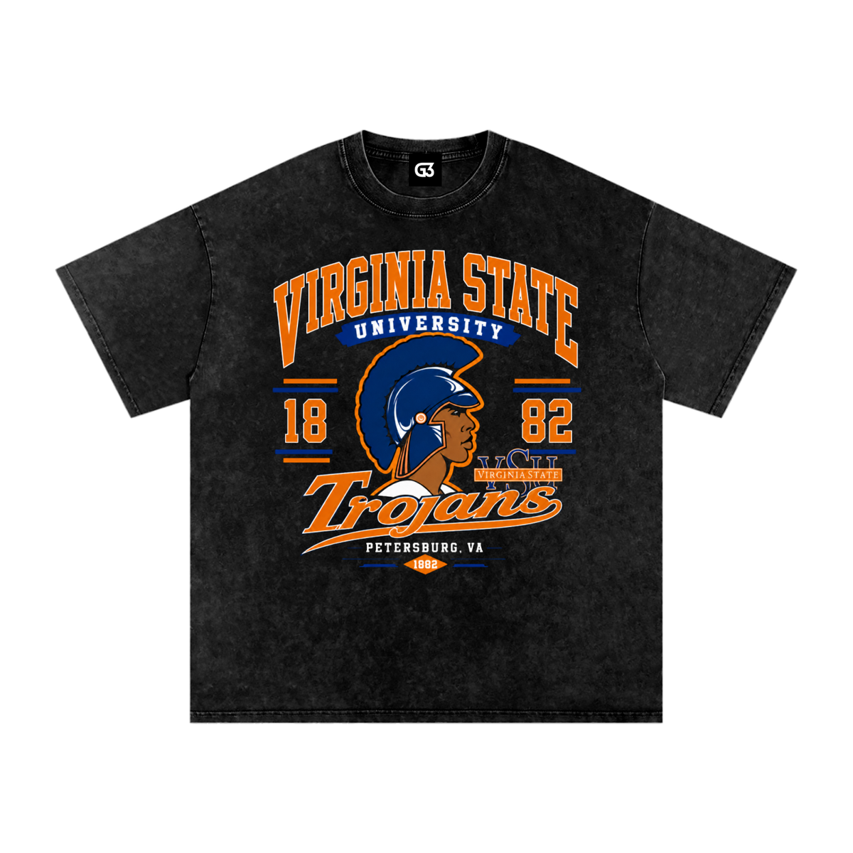 V State Snow Washed Oversized T-Shirt