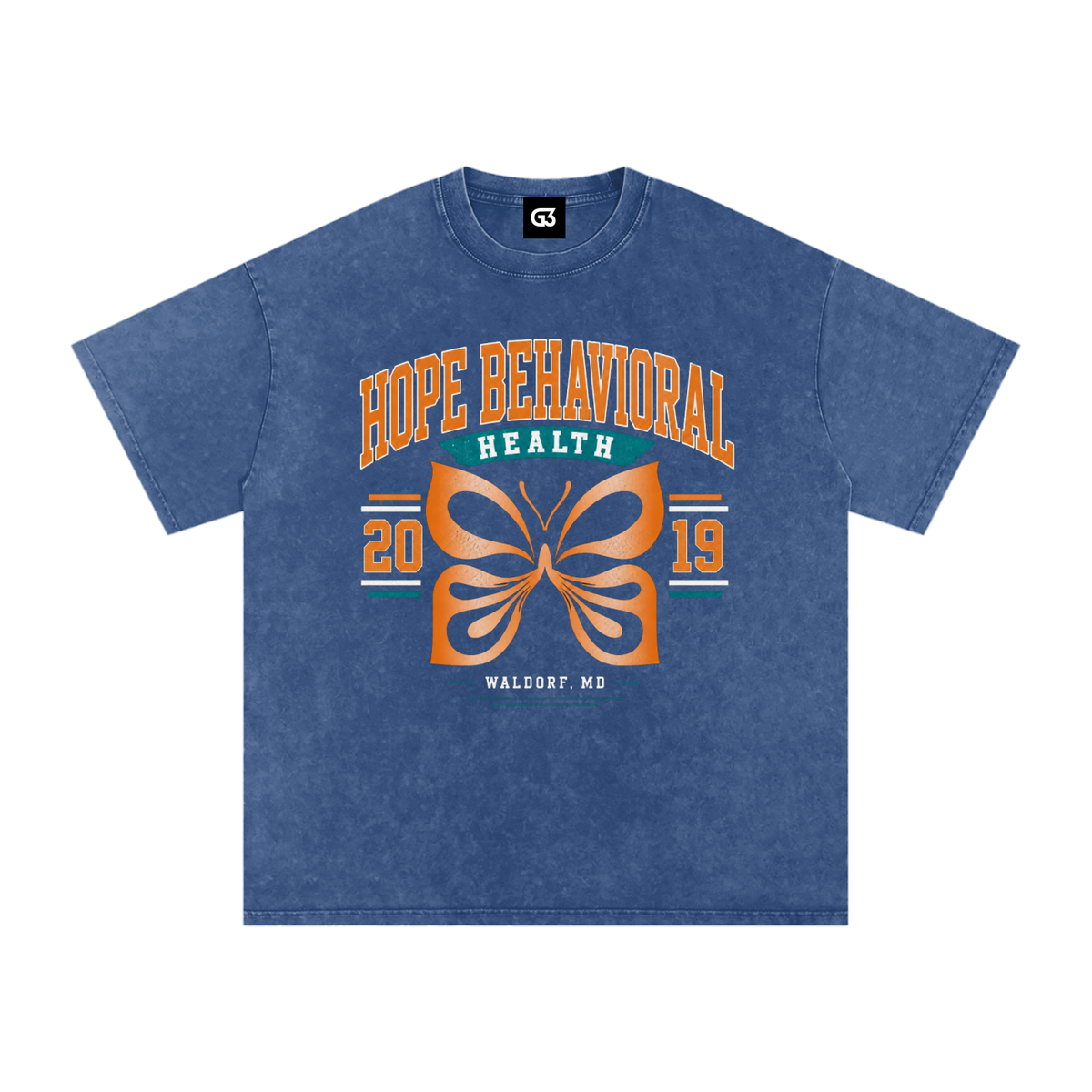 HOPE Snow Washed Oversized Cotton T-Shirt