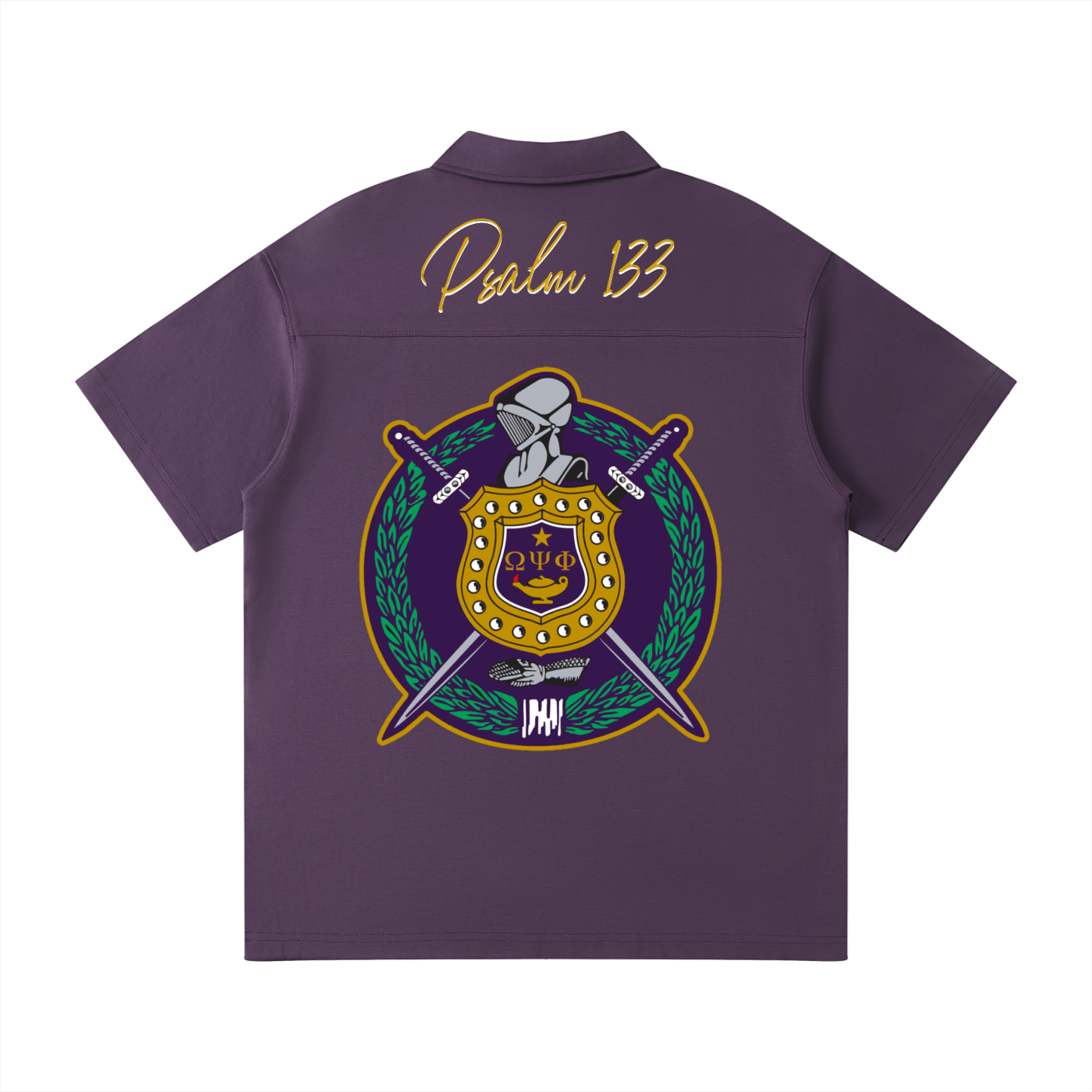 Omega Psi Phi Quarter-Zip Polo Shirt (SLIM FIT)