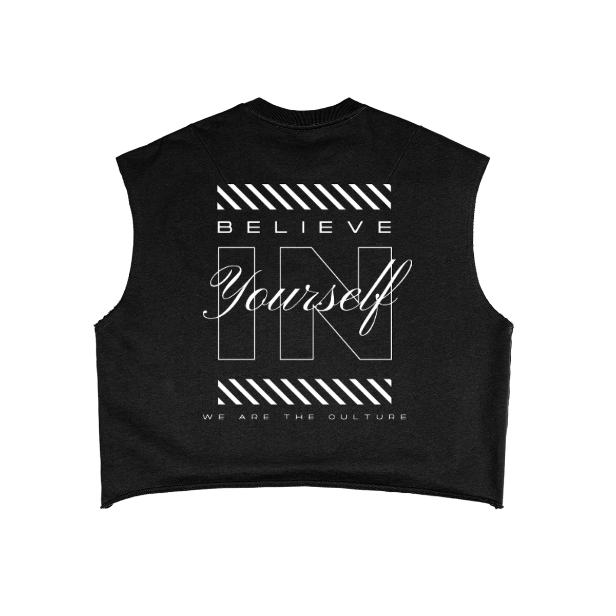Believe in Yourself French Terry Boxy Tank Top