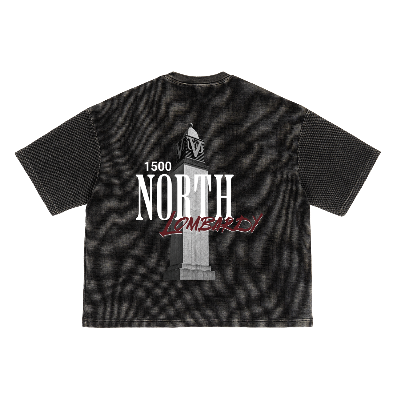 VUU Textured Waffle Washed Boxy T-Shirt