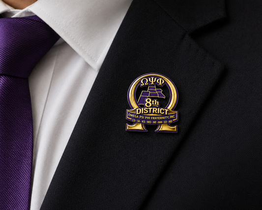 8th D Lapel Pin