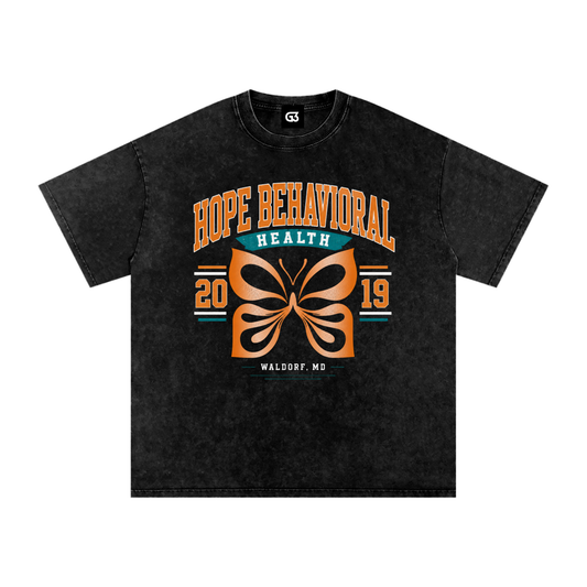HOPE Snow Washed Oversized Cotton T-Shirt