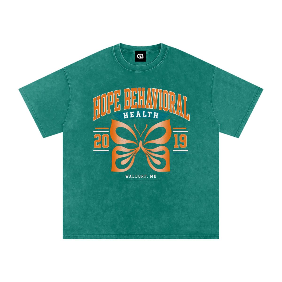HOPE Snow Washed Oversized Cotton T-Shirt