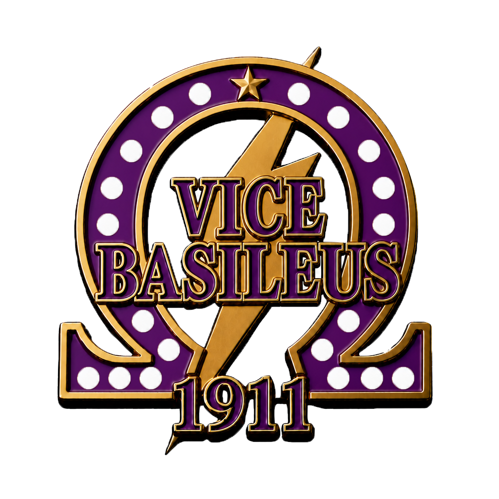 Omega Psi Phi Vice Basileus Lapel Pin