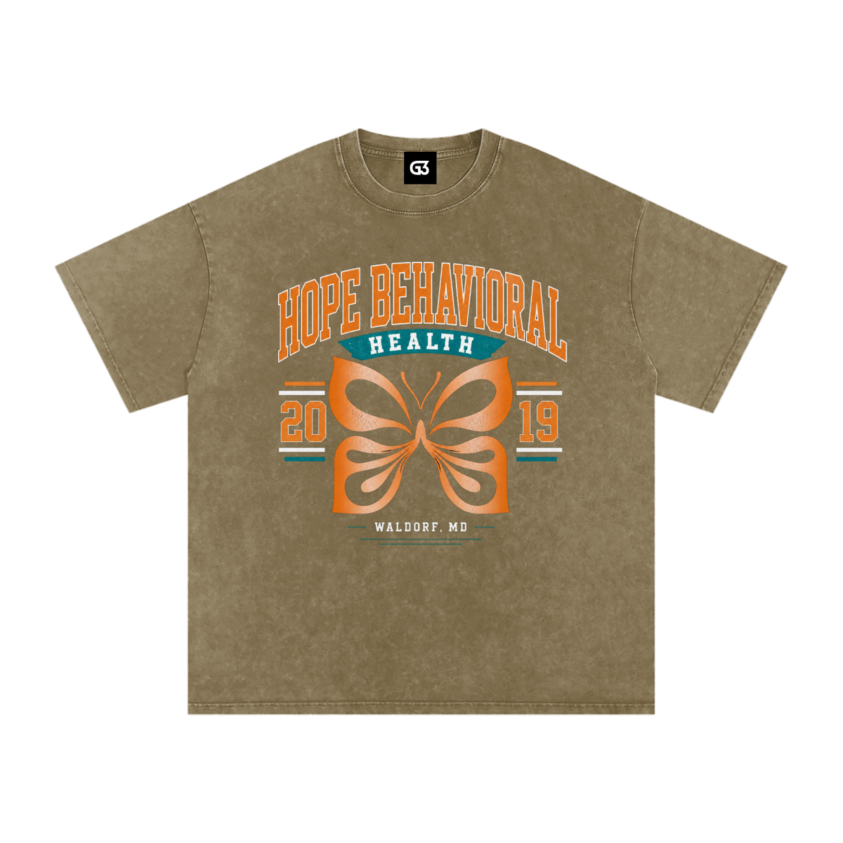 HOPE Snow Washed Oversized Cotton T-Shirt