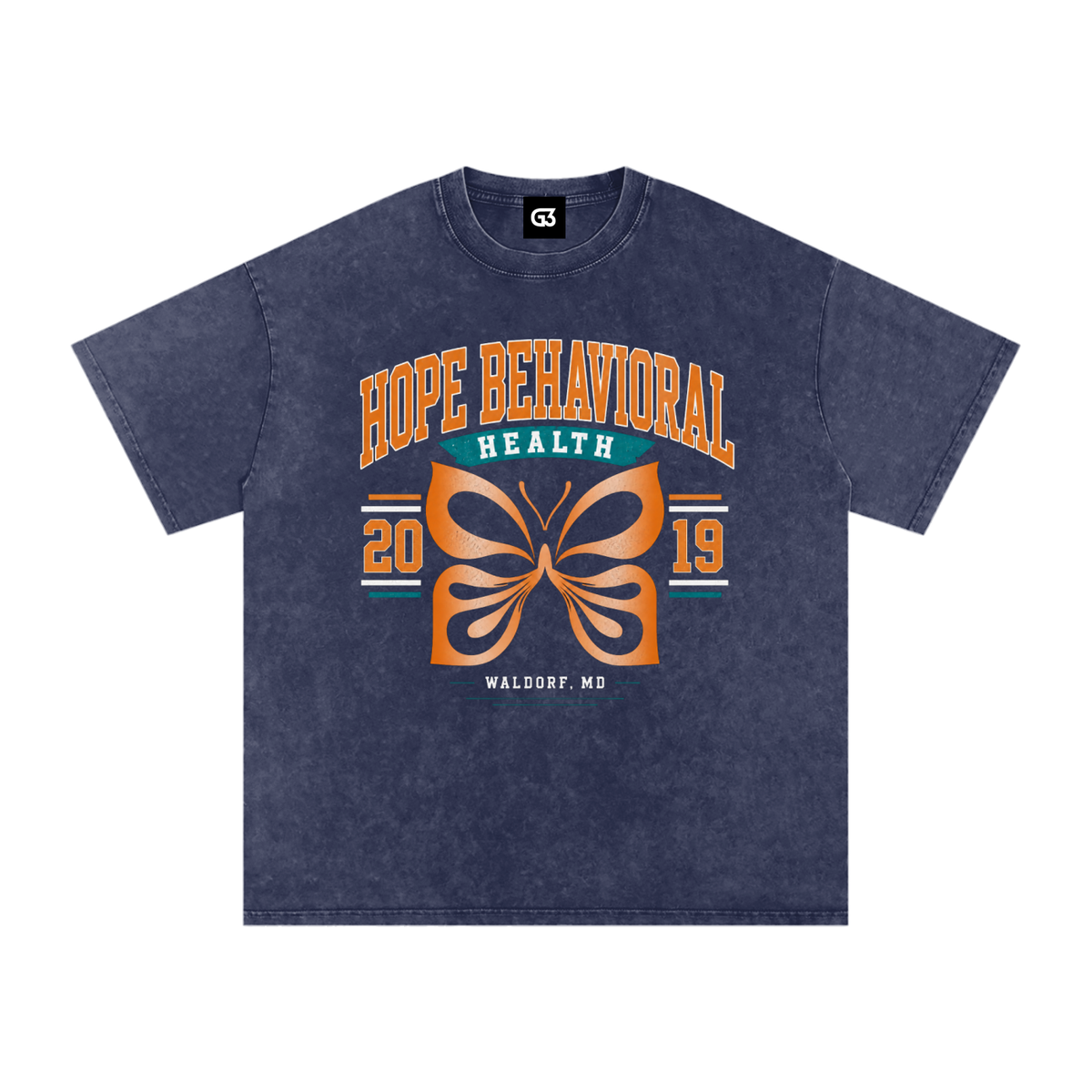 HOPE Snow Washed Oversized Cotton T-Shirt