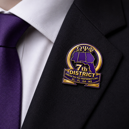 7th D Lapel Pin