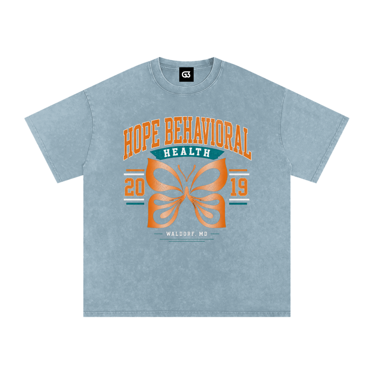 HOPE Snow Washed Oversized Cotton T-Shirt