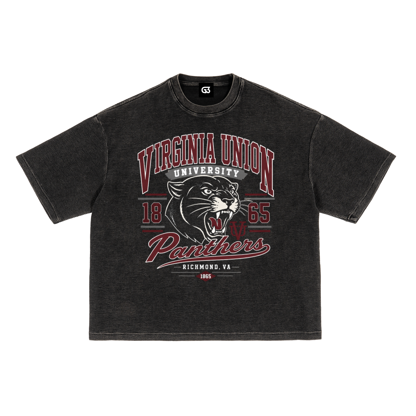 VUU Textured Waffle Washed Boxy T-Shirt