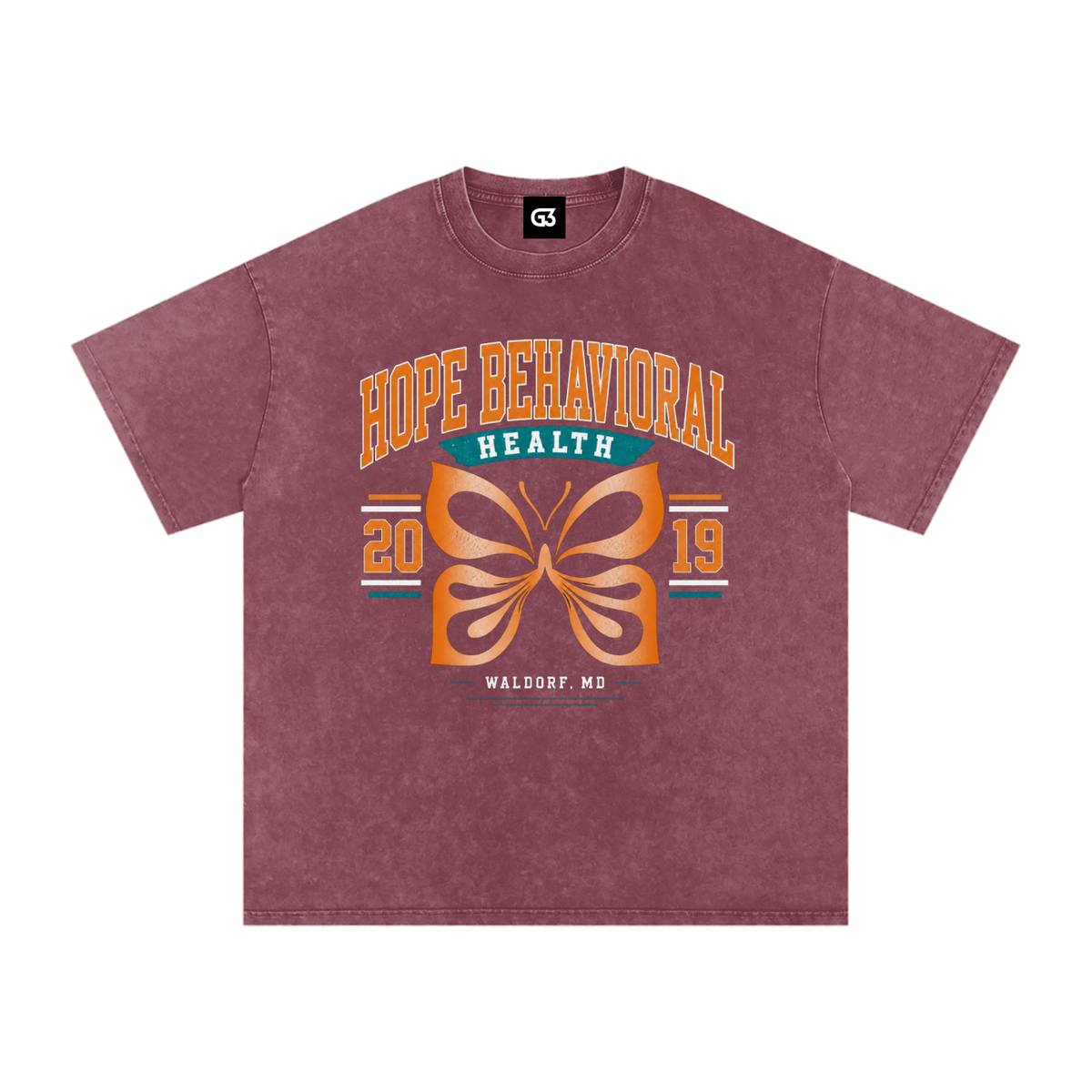 HOPE Snow Washed Oversized Cotton T-Shirt
