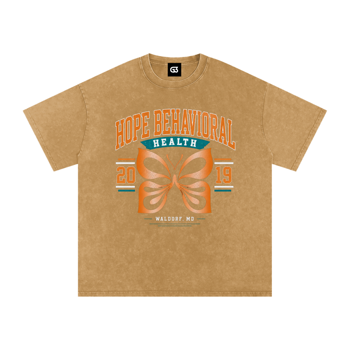 HOPE Snow Washed Oversized Cotton T-Shirt