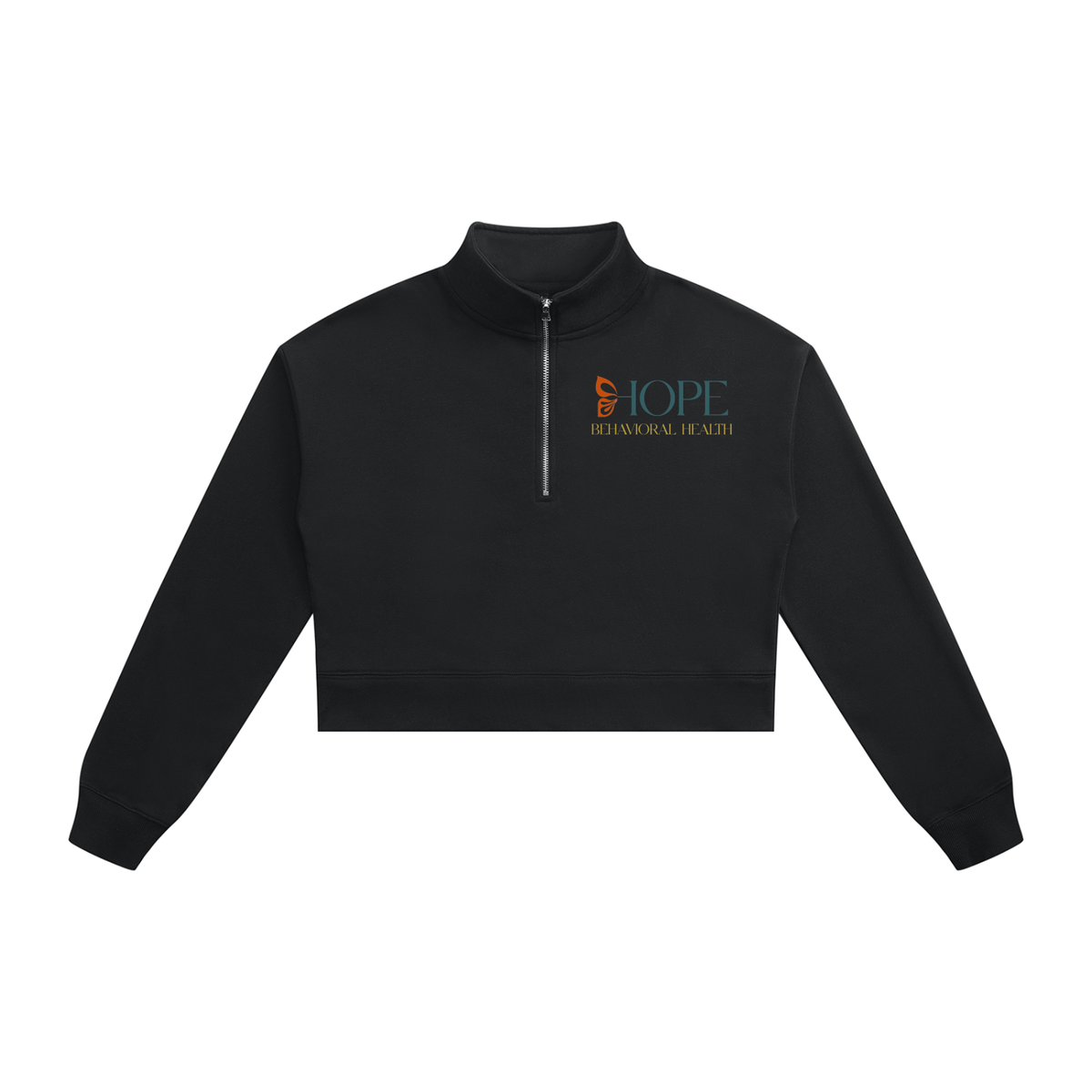 HOPE Women's Crop Quarter-Zip Sweatshirt