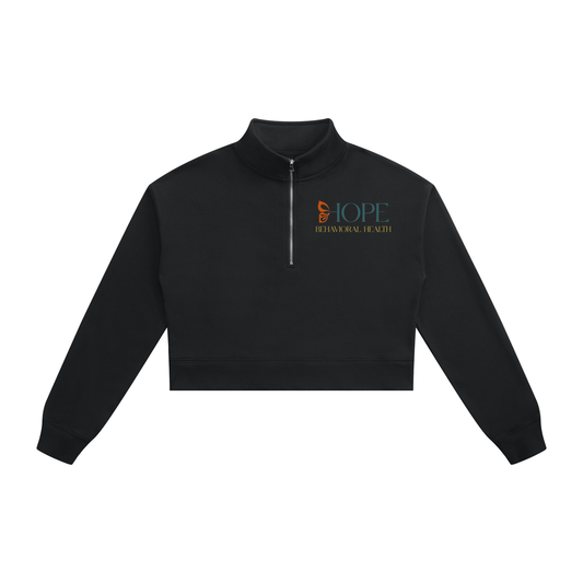 HOPE Women's Crop Quarter-Zip Sweatshirt