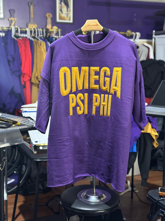 Omega Psi Phi Felt Vintage Tee