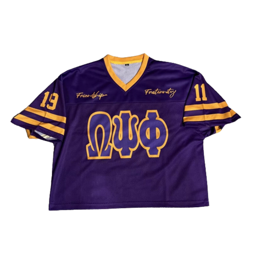 Que Psi Cropped Football Jersey