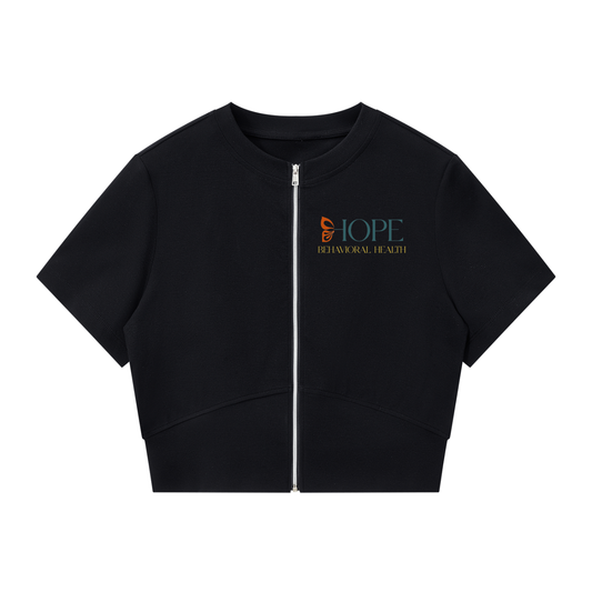HOPE Women’s Paneling Full Zip T-Shirt