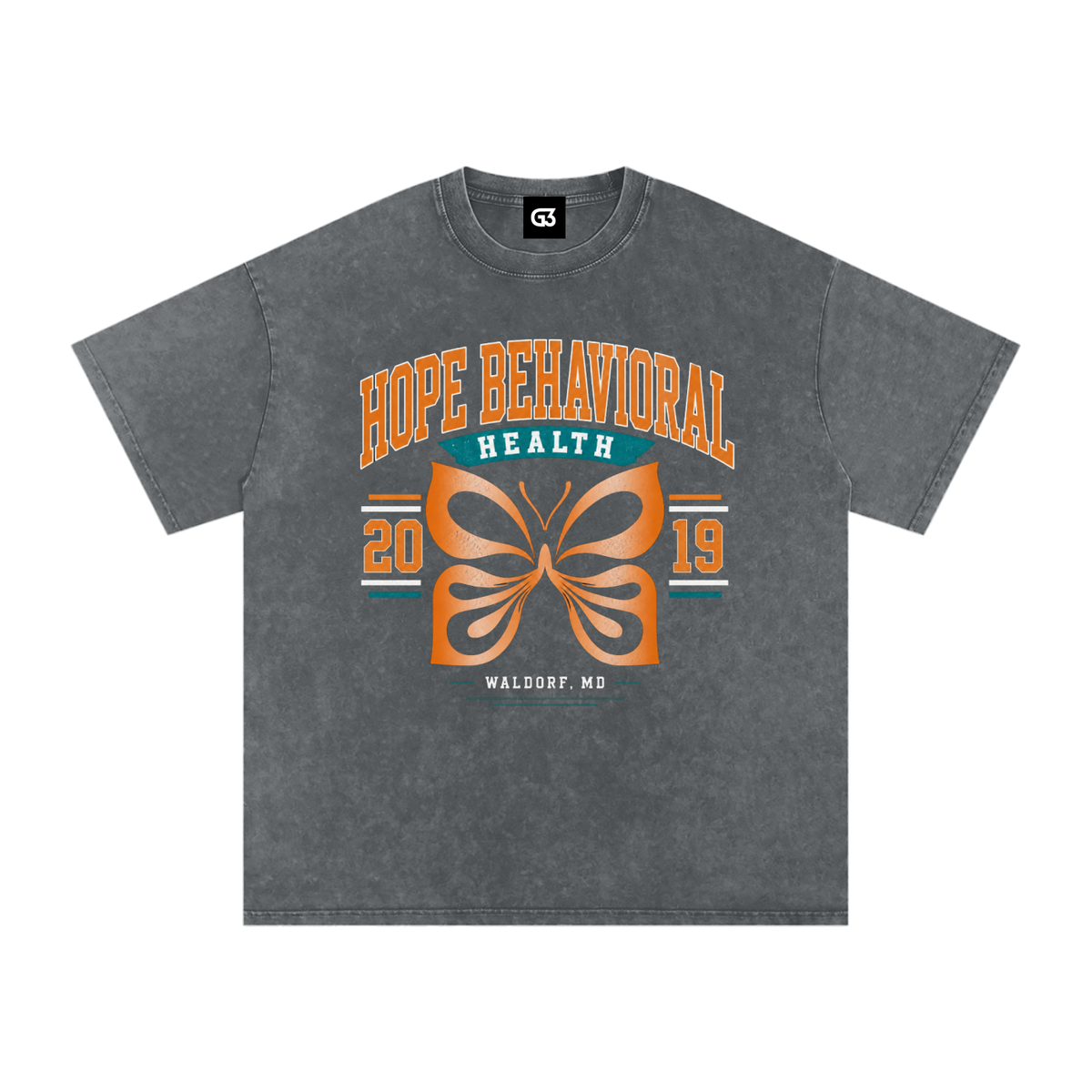 HOPE Snow Washed Oversized Cotton T-Shirt