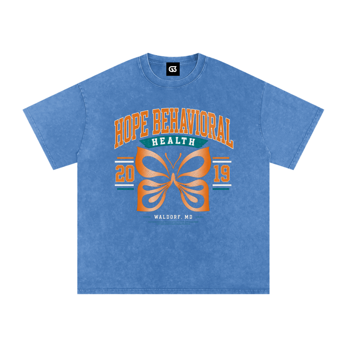 HOPE Snow Washed Oversized Cotton T-Shirt