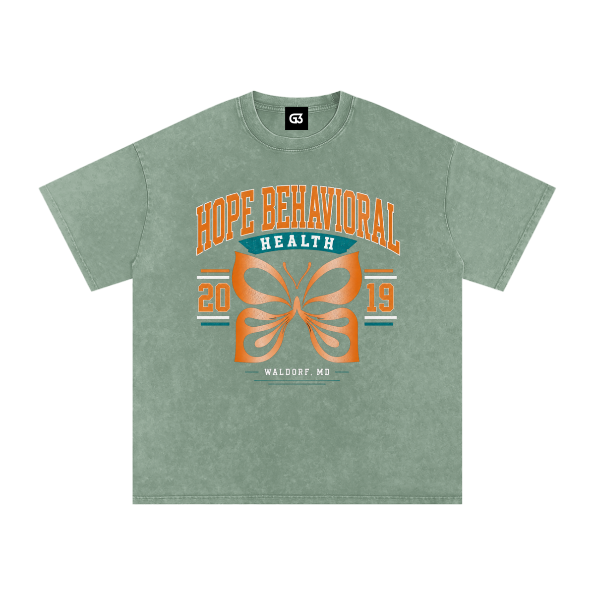 HOPE Snow Washed Oversized Cotton T-Shirt